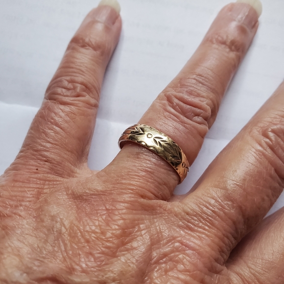 Vintage 10k Gold Wedding Band 7 1/2